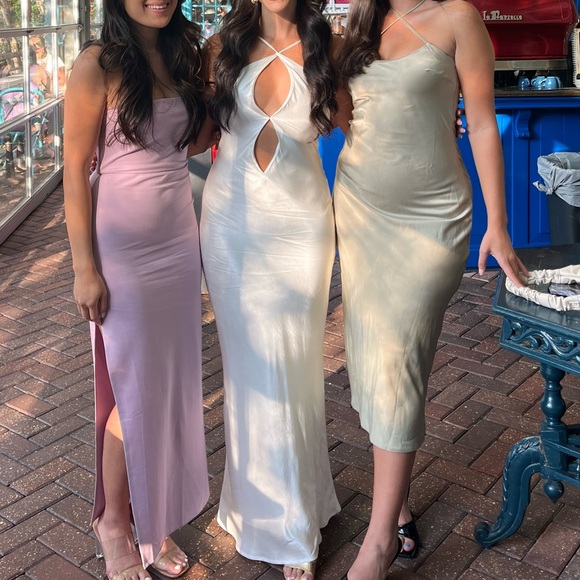 COPY - Meshki satin dress white - Picture 11 of 11